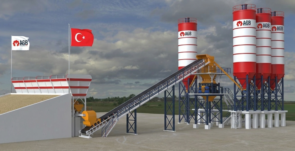 BS160 Stationary Concrete Batching Plant